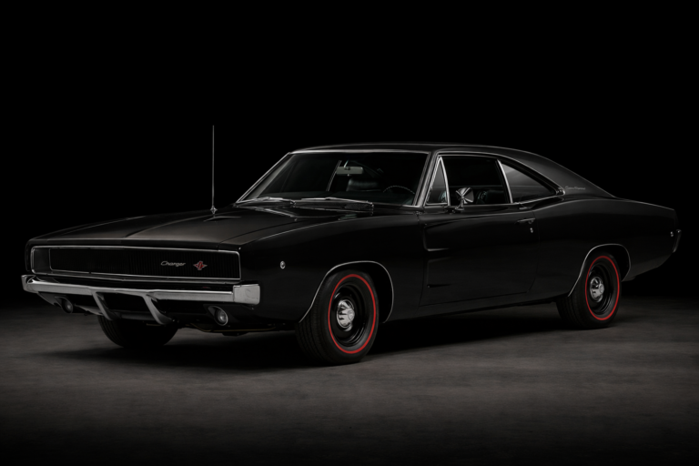 1968 dodge charger black